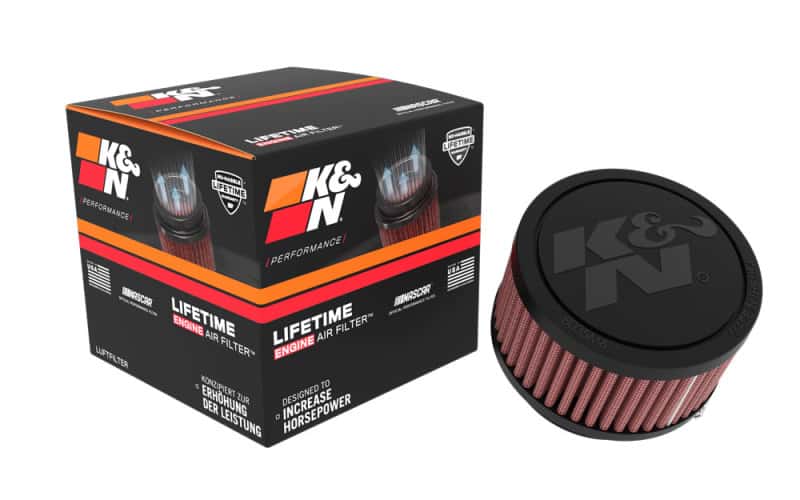 K&N Engineering — K&N Universal Clamp-On Air Filter 2.25in Flange ID 3.5in OD 2in Height
Clamp-on Air Filter - view 5
