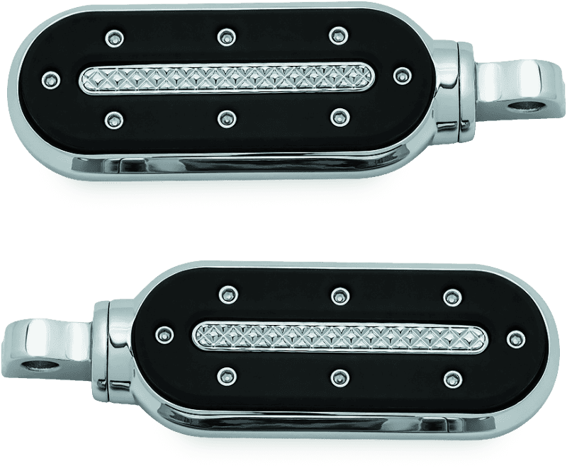 Kuryakyn — Kuryakyn Heavy Industry Pegs With Adapters Chrome - view 1