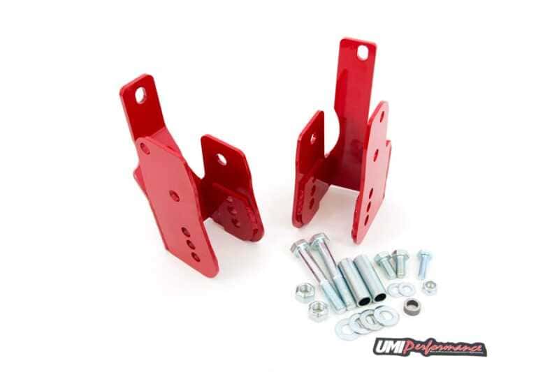 UMI Performance — UMI Performance 05-14 Ford Mustang Rear Control Arm Relocation Brackets- Bolt In
Control Arm Bracket - view 1