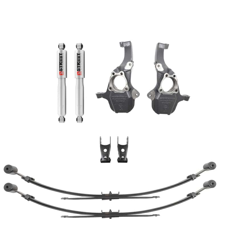 Belltech — Belltech 2019+ GM Silverado / Sierra 1500 2WD / 4WD Front & Rear Complete Kit W/O Front Struts
LOWERING KIT - view 1