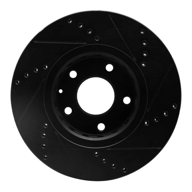 R1 Concepts — R1 16-25 Mazda CX-5 Front Left Drilled & Slotted Black Brake Rotor
R1 Brake Rotor Drill - view 5