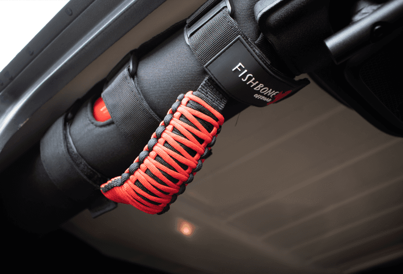 Fishbone Offroad — Fishbone Offroad Paracord Grab Handles w/Three Straps Red - view 7