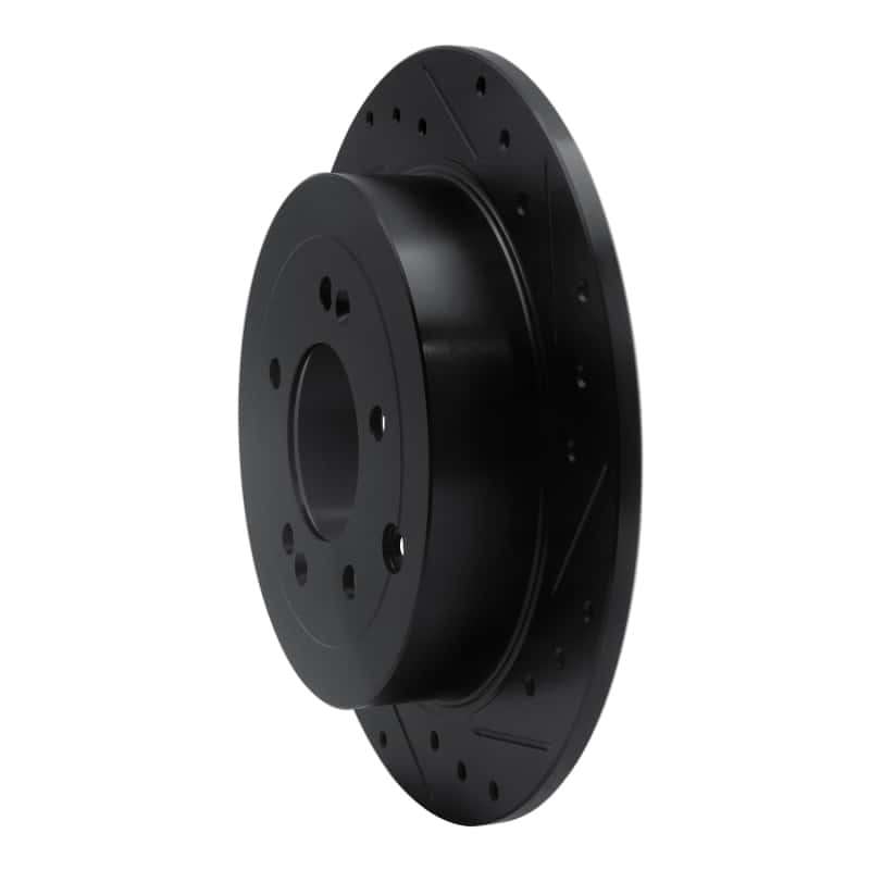 R1 Concepts — R1 16-22 Hyundai Tucson Rear Right Drilled & Slotted Black Brake Rotor
R1 Brake Rotor Drill - view 2