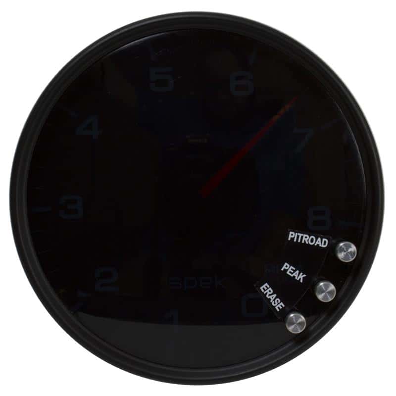 AutoMeter — Autometer Spek-Pro Gauge Tachometer 5in 8K Rpm W/Shift Light & Peak Mem Black/Smoke/Black
GA 5" 8KRPM BSB SPEK - view 2