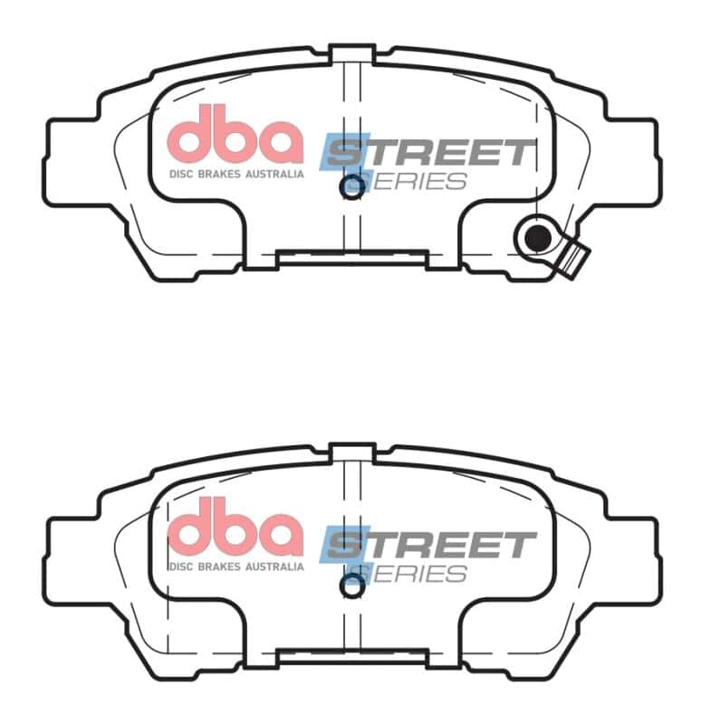 DBA — DBA 04-10 Toyota Sienna (Rear Rotor) Street Series Rear Brake Pads
Brake Pad - view 2