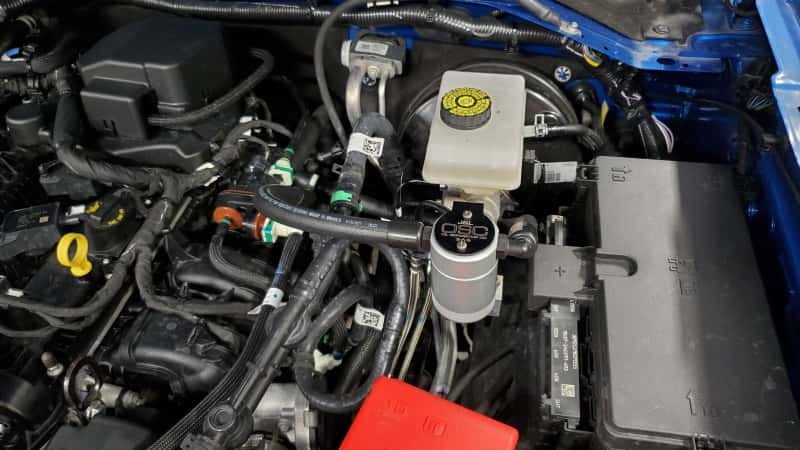 J&L — J&L 2021.5-2024 Ford Bronco 2.3L EcoBoost Oil Separator 3.0 Passenger Side - Clear Anodized
Oil Separator - view 2
