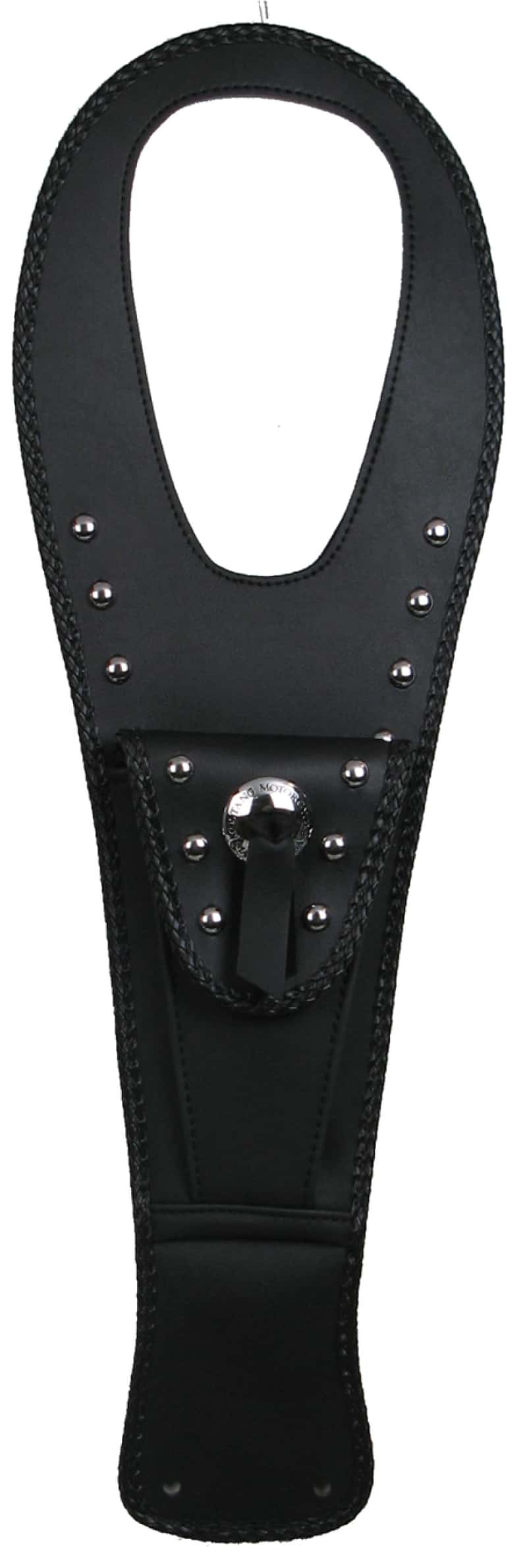 Mustang Motorcycle — Mustang Kawasaki VN900 Cruiser Tank Bib w/Studs - Black - view 1