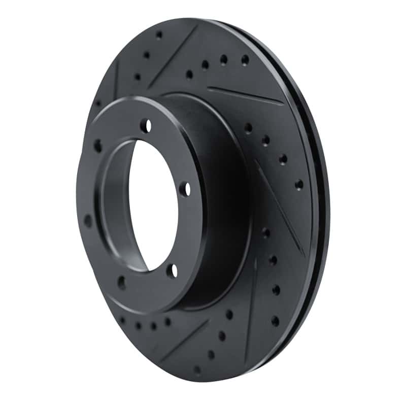 R1 Concepts — R1 1986-1995 Toyota 4Runner Front Left Drilled & Slotted Black Brake Rotor
R1 Brake Rotor Drill - view 2