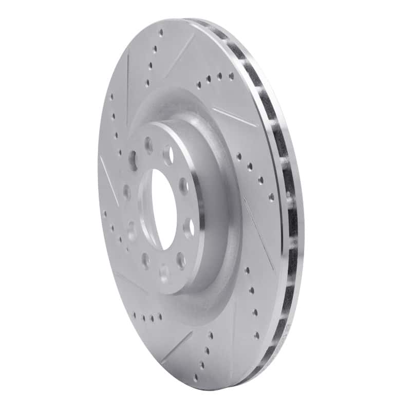 R1 Concepts — R1 2017-2025 Alfa Romeo Stelvio Rear Left Drilled & Slotted Silver Brake Rotor
R1 Brake Rotor Drill - view 2