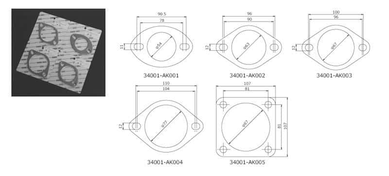 HKS — HKS Gasket 50mm Universal EX (2pcs) - view 3