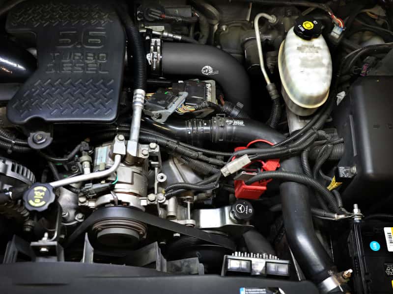 aFe — aFe 06-10 GM Diesel Trucks V8 6.6L BladeRunner Aluminum Hot & Cold Charge Pipe Kit - Black
Charge Pipe Kit - view 6
