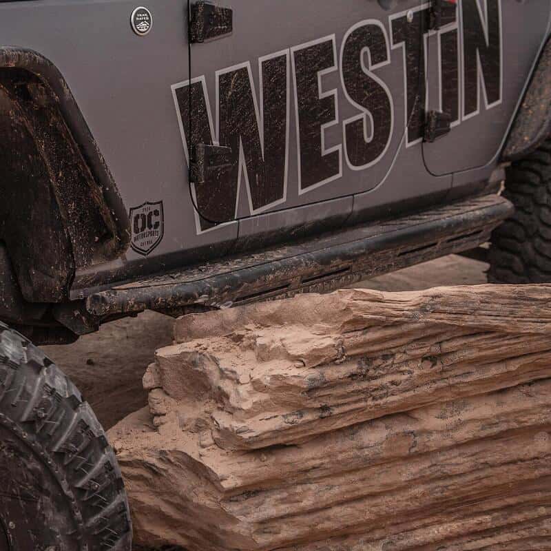 Westin — Westin/Snyper 07-17 Jeep Wrangler Unlimited Triple Tube Rock Rail Steps - Textured Black
Nerf/Step Bar - view 7