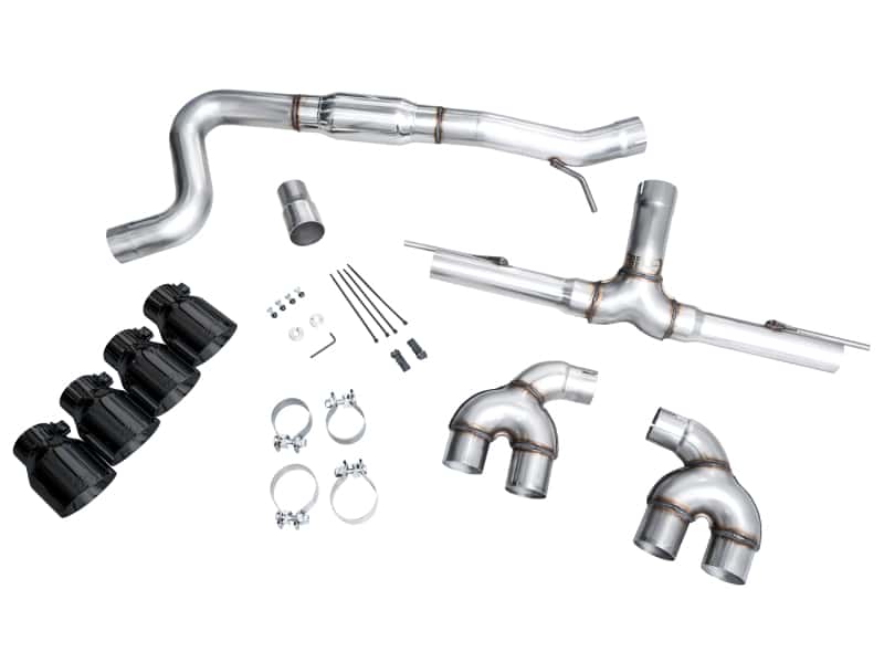 AWE Tuning — AWE MK8 Volkswagen Golf R 3in Track Edition Quad Exhaust - Diamond Black Tips
Track Catback - view 12