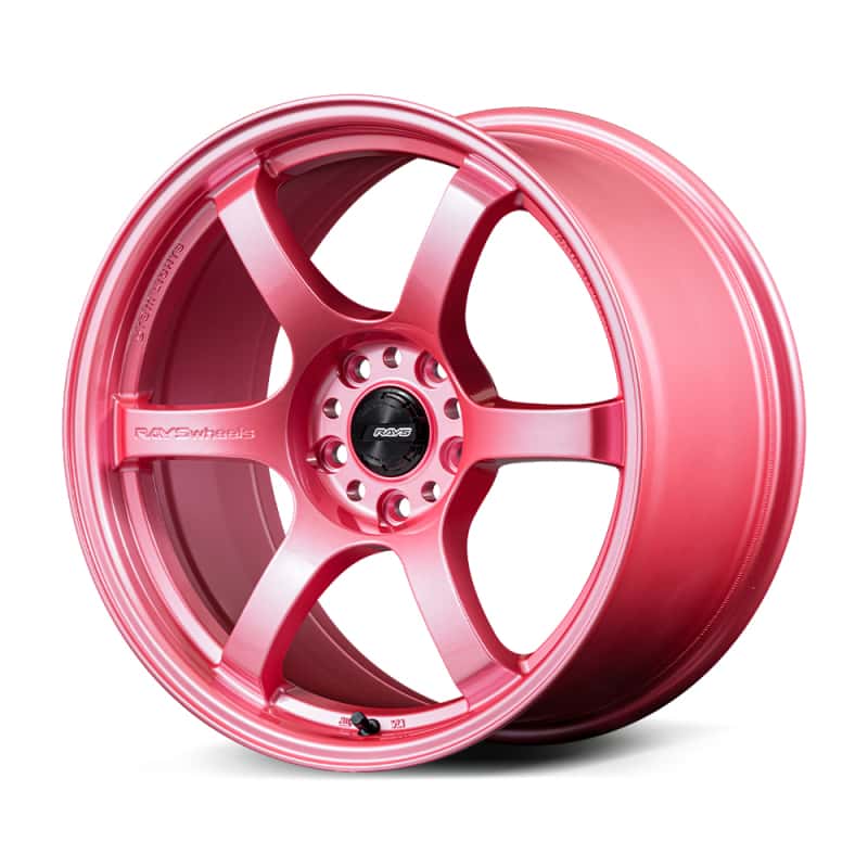 Gram Lights — Gram Lights 57CR 18x9.5 +40 5x100 Sakura Pink Wheel (w/ Center Cap & No. 21 BK Air Valve) - view 1