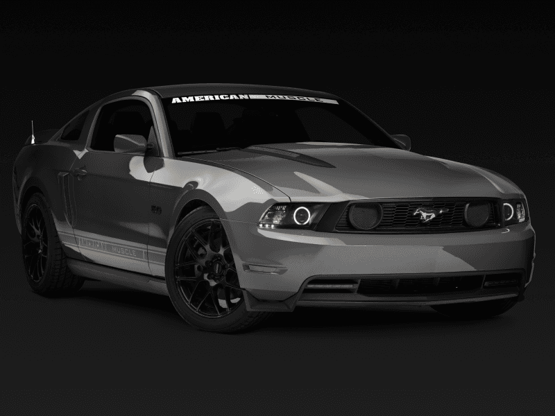 Raxiom — Raxiom 10-12 Ford Mustang w/ Headlights CCFL Halo Projector Headlights- Black Housing (Clear Lens)
Headlights - view 9