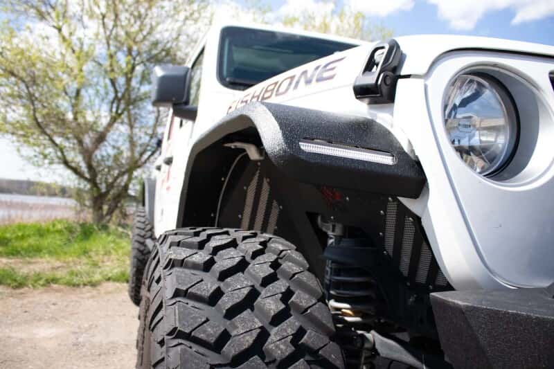 Fishbone Offroad — Fishbone Offroad 2018+ Jeep JL & 2020+ JT 7in Turn Signal & Side Marker Lights and Brackets - view 9