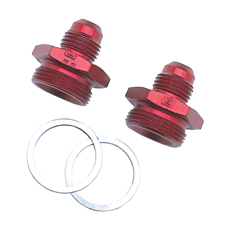Russell — Russell Performance -6 AN Carb Adapter Fittings (2 pcs.) (Red)
CrbAdptFitting - view 2