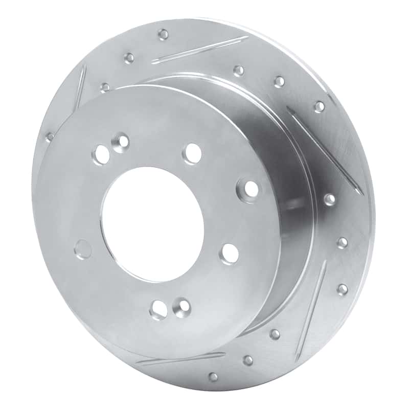 R1 Concepts — R1 10-13 Kia Forte5 Rear Left Drilled & Slotted Silver Brake Rotor
R1 Brake Rotor Drill - view 2