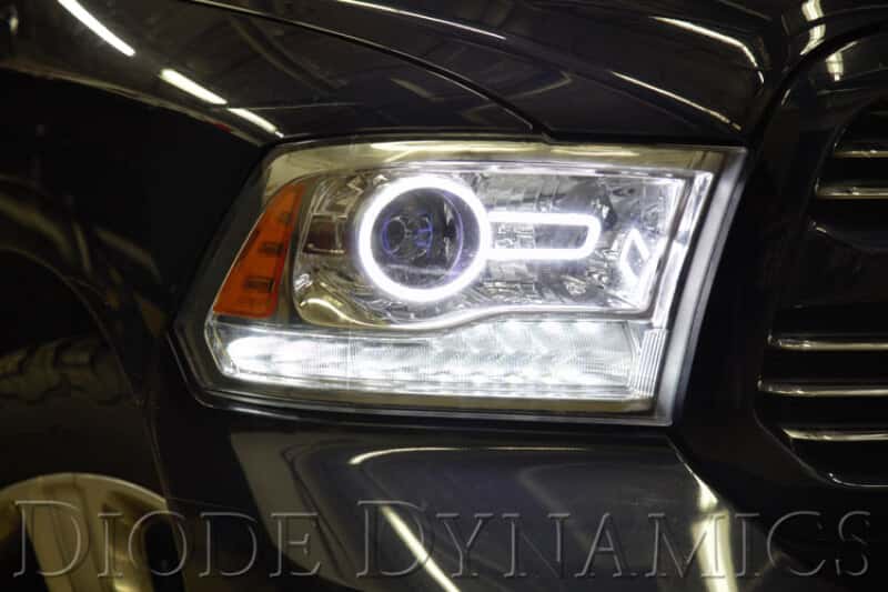 Diode Dynamics — Diode Dynamics Dodge Ram Halo Lights LED 13-18 Ram Switchback Kit - view 3
