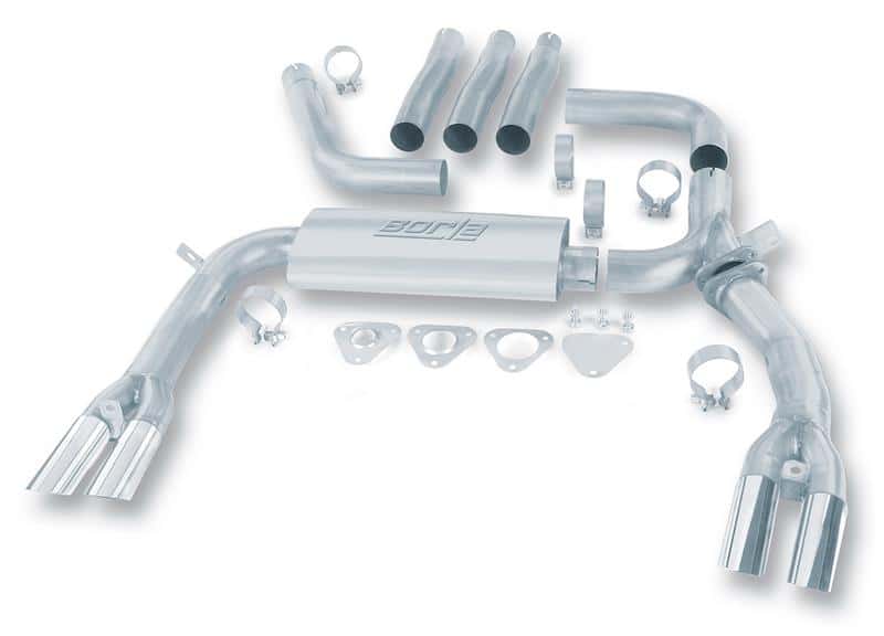 Borla — Borla 84-92 Chevrolet Camaro / Pontiac Trans Am 5.0L/5.7L V8 3in Adj SS Cat-Back Exhaust w/ Adapters
Cat-Back System
ExhstSysKt - view 2