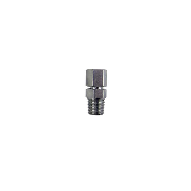 Nitrous Express — Nitrous Express 1/8 NPT x 3/16 Compression Fitting
AdptFitting
Fitting - view 3