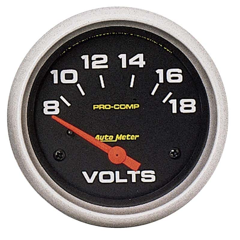 AutoMeter — Autometer Pro Comp 8-18 Volts Short Sweep Electronic Voltmeter Gauge
2-5/8" VOLTMETER, 8- - view 1