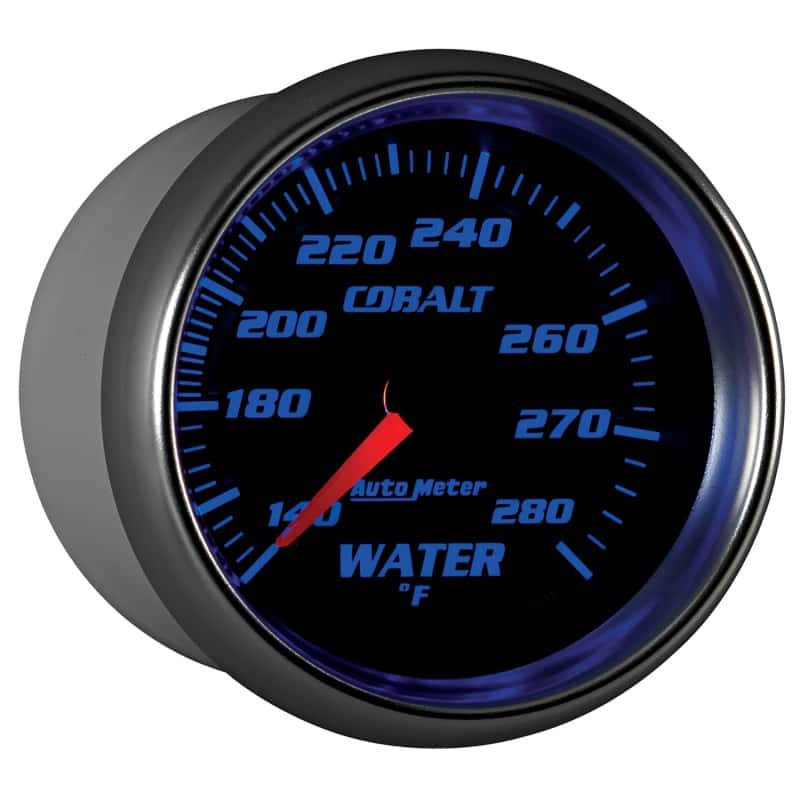 AutoMeter — Autometer Cobalt 66.7mm 140-280 degree F. Water Temperature Gauge
GA 2.6" WT 280F M CB - view 12