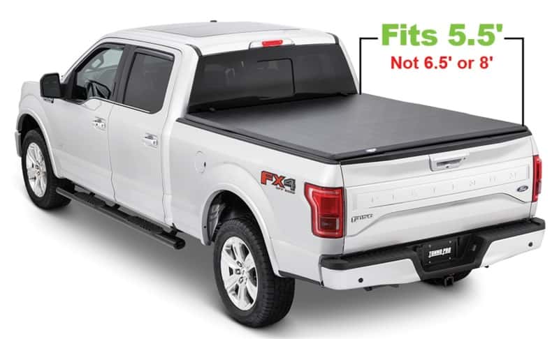 Tonno Pro — Tonno Pro 15-19 Ford F-150 5.5ft Styleside Tonno Fold Tri-Fold Tonneau Cover
Soft Tri-Fold Cover - view 4