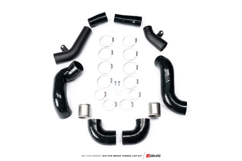 AMS — AMS Performance 2009+ Nissan R35 GTR Omega Turbo Kit 3in Lower Intercooler Pipes (Omega 9 & 14)
Intercooler Pipe Kit - view 1