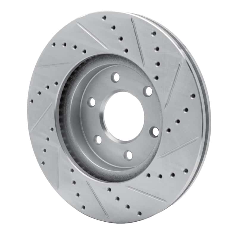 R1 Concepts — R1 06-09 Chevrolet Trailblazer Front Left Drilled & Slotted Silver Brake Rotor
R1 Brake Rotor Drill - view 4