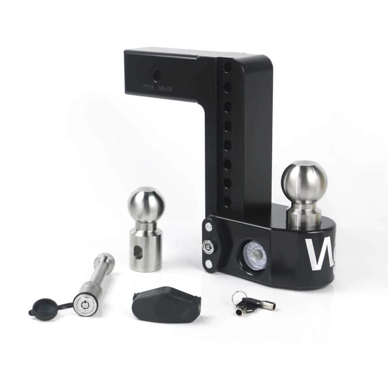 Weigh Safe — Weigh Safe 8in Drop Hitch w/Built-in Scale & 2.5in Shank (8K/18.5K GTWR) w/WS05 - Black Cerakote - view 1