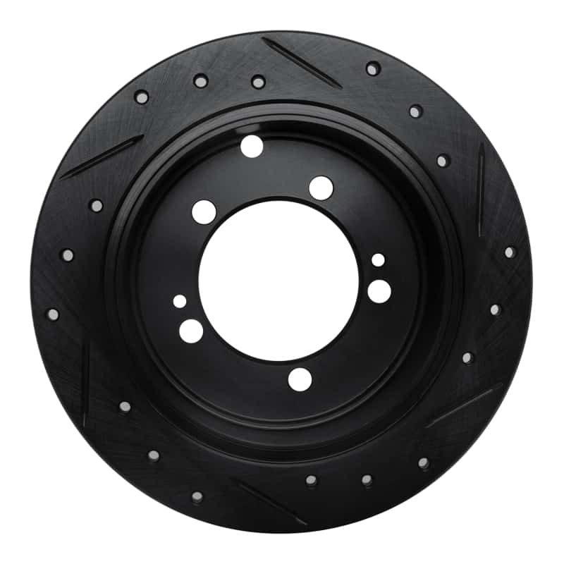 R1 Concepts — R1 94-07 Chrysler SEBRING Rear Left Drilled & Slotted Black Brake Rotor
R1 Brake Rotor Drill - view 5