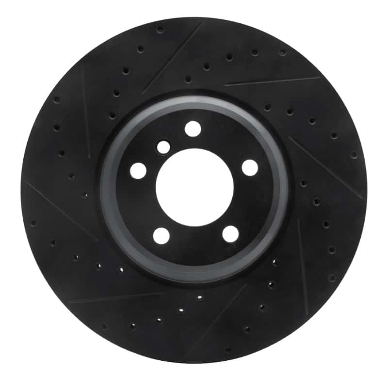R1 Concepts — R1 2007-2008 BMW ALPINA B7 Front Left Drilled & Slotted Black Brake Rotor
R1 Brake Rotor Drill - view 1