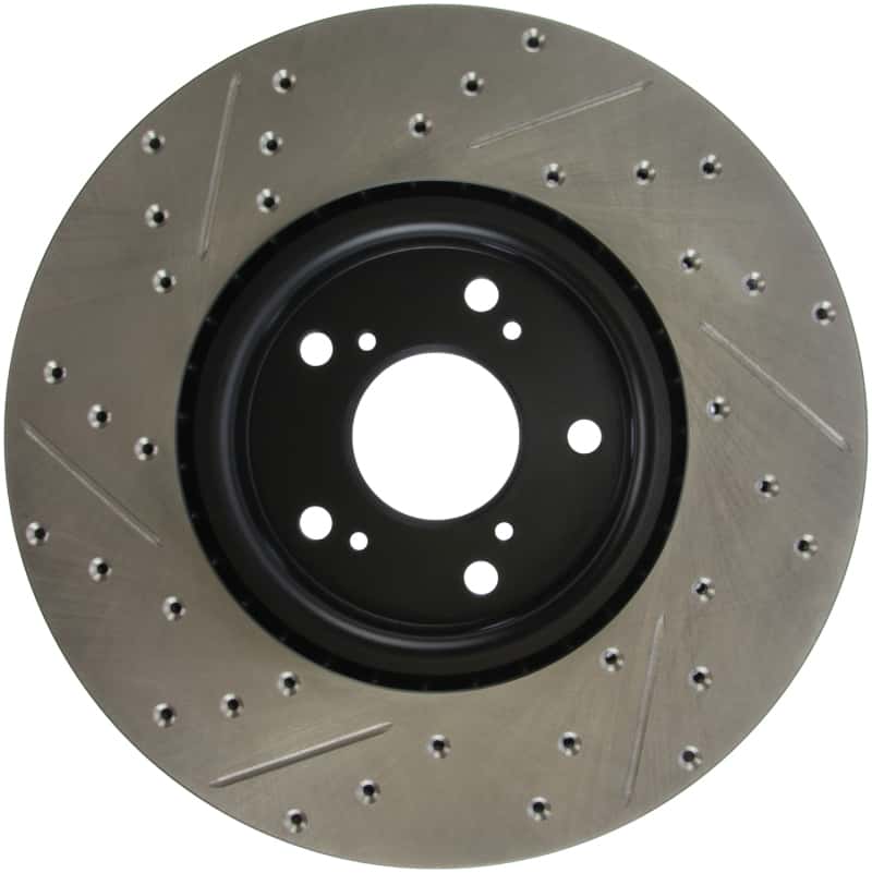 Stoptech — StopTech 04-08 Accura TL (Brembo Caliber) SportStop Slotted & Drilled Left Front Rotor
StopTech 04-08 Acura TL (Brembo Caliber) SportStop Slotted & Drilled Left Front Rotor
Slot/Drill Rotor - view 5