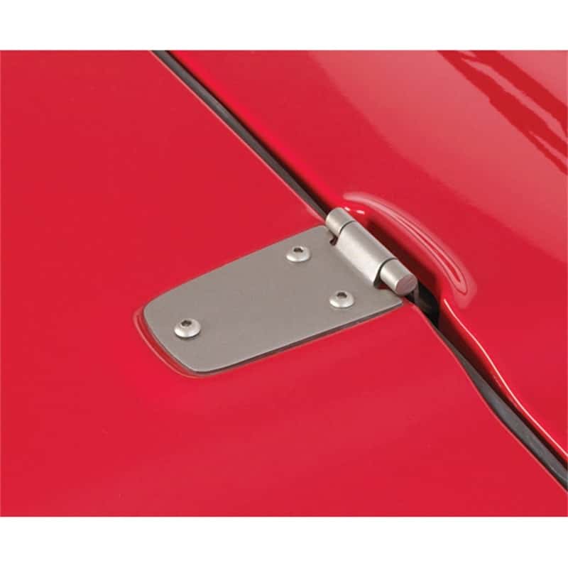 Rugged Ridge — Rugged Ridge 98-06 Jeep Wrangler TJ Satin Stainless Steel Hood Hinge Kit
Hood Hinge Kit - view 1