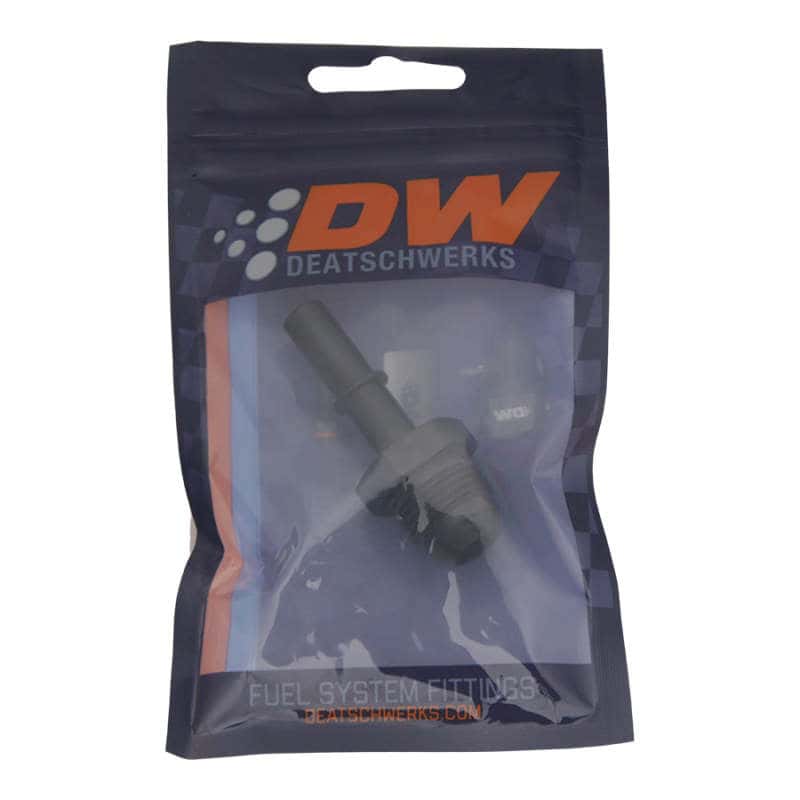 DeatschWerks — DeatschWerks 8AN Male Flare to 3/8in Male EFI Quick Connect Adapter - Anodized Matte Black
Lines & Fittings - view 2
