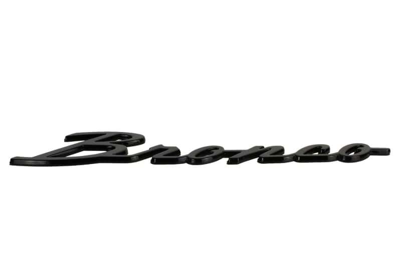Ford Racing — Ford Racing 21-24 Bronco Classic Script Fender Badge Kit - Gloss Black
Decal - view 13