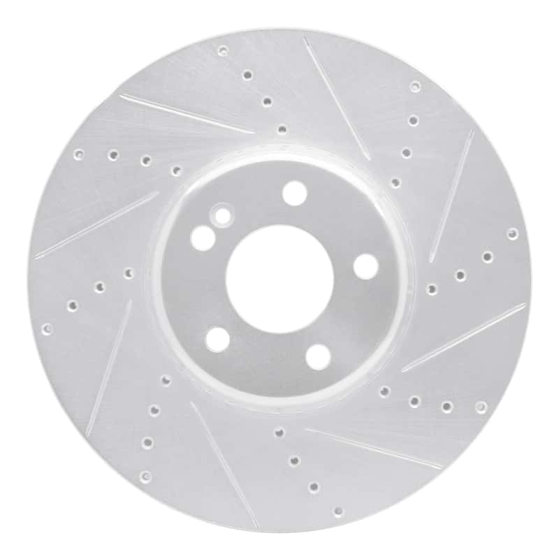 R1 Concepts — R1 15-23 Mercedes-Benz C350E Front Right Drilled & Slotted Silver Brake Rotor
R1 Brake Rotor Drill - view 1