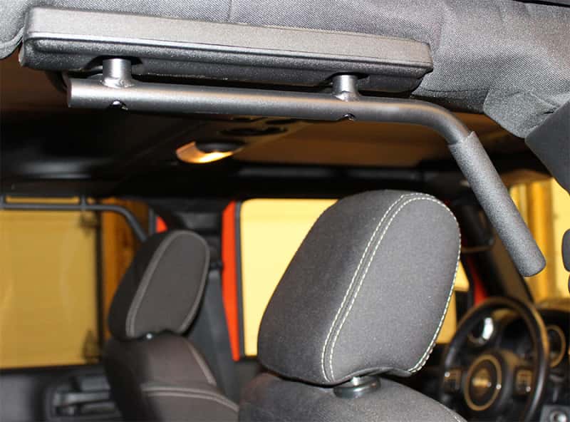 Fishbone Offroad — Fishbone Offroad 07-18 Jeep Wrangler JK 4 Door Grab Handles Front/Rear Steel - Blk Txtrd Powdercoat - view 6
