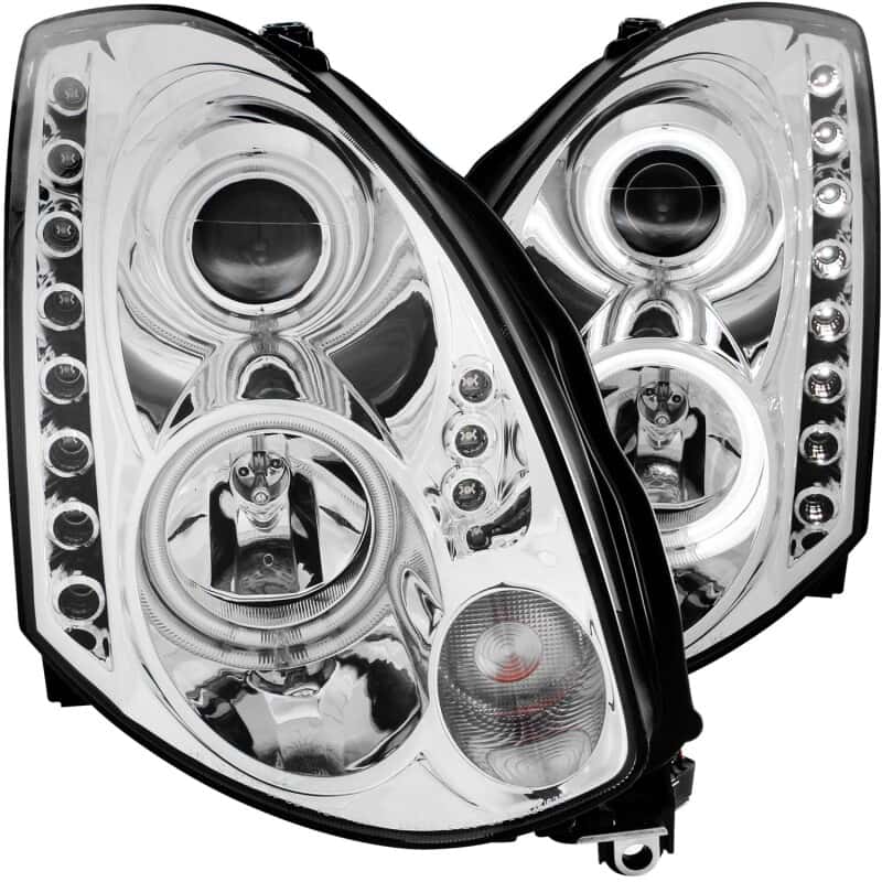 ANZO — ANZO 2003-2007 Infiniti G35 Projector Headlights w/ Halo Chrome (CCFL) (HID Compatible)
Head Light Set
HdLtSet - view 2