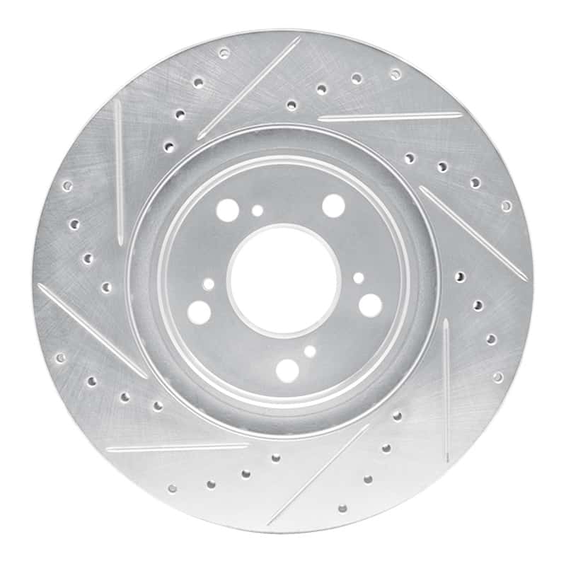 R1 Concepts — R1 05-12 Acura RL Front Right Drilled & Slotted Silver Brake Rotor
R1 Brake Rotor Drill - view 5
