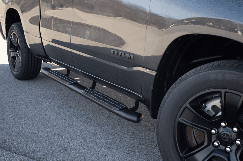 Fishbone Offroad — Fishbone Offroad 2019+ Dodge Ram 1500 Quad Cab Oval Side Steps - Black Textured - view 2