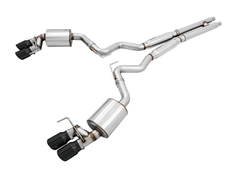 AWE Tuning — AWE Tuning 2018+ Ford Mustang GT (S550) Cat-back Exhaust - Touring Edition (Quad Diamond Black Tips)
Touring Exhaust - view 1