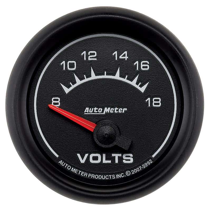 AutoMeter — Autometer Euro-Style 2-1/16in 8-18V Short Sweep Electronic Voltmeter Gauge
2" VOLT 18V ELEC ES - view 2