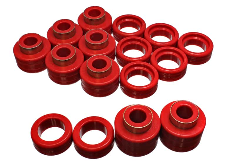 Energy Suspension — Energy Suspension Chevy Xtra Cab 2&4Wd Body Mts - Red
BodyMntBshKt - view 4