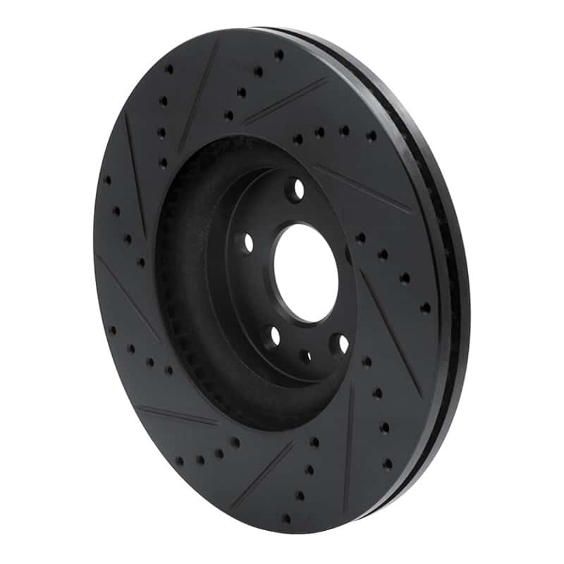 R1 Concepts — R1 13-20 Ford Fusion Front Right Drilled & Slotted Black Brake Rotor
R1 Brake Rotor Drill - view 4