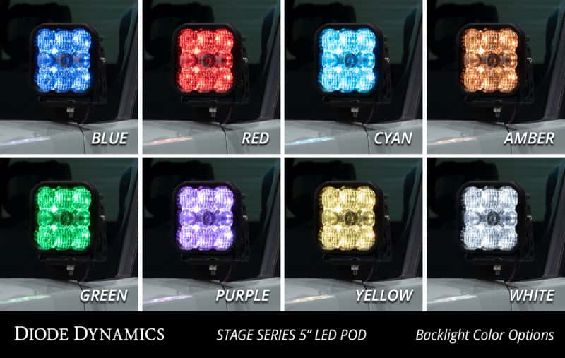Diode Dynamics — Diode Dynamics 2022 Toyota Tundra SS5 Pro Stage Series Ditch Light Kit - Yellow Combo - view 8