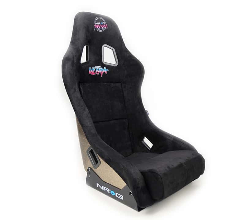 NRG — NRG FRP Bucket Seat ULTRA Edition - Medium (Black Alcantara/Gold Glitter Back) - view 2