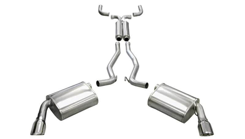 CORSA Performance — Corsa 2010-2015 Chevrolet Camaro Coupe SS 6.2L V8 Auto Polished Sport Cat-Back + XO Exhaust
Exhaust - view 3