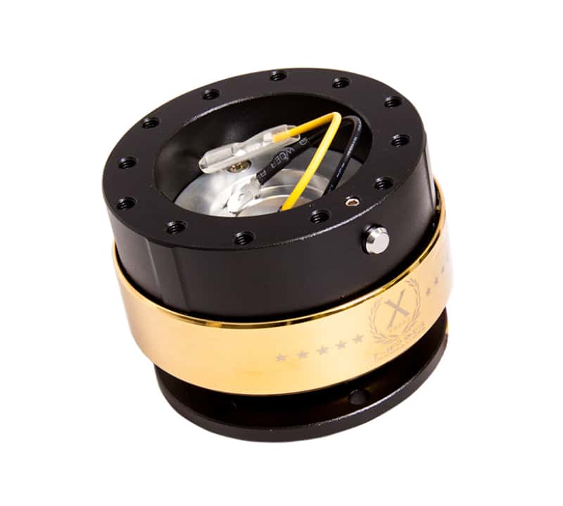 NRG — NRG Quick Release Gen 2.0 - Black Body / Chrome Gold Ring - view 2